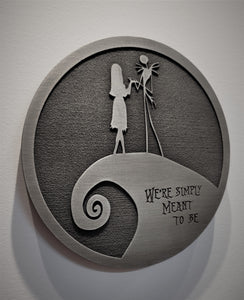 customizable Jack and sally plaque nightmare before christmas wedding