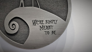 customizable Jack and sally plaque nightmare before christmas wedding