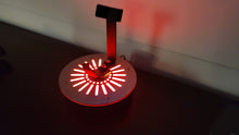single vertical lightsaber display stand with stainless cover
