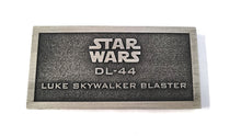 DL-44 Luke Skywalker Blaster name plate