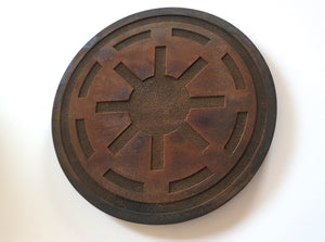 galactic republic plaque sign rust finish