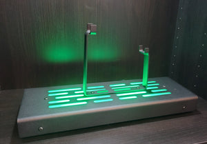 DL-44 tabletop Blaster Display stand Black finish with LED lights
