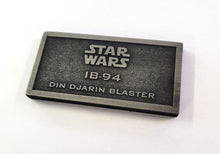 Mandalorian IB-94 DIN DJARIN Blaster Pistol name plate placard