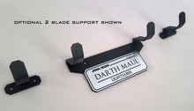metal wallmount lightsaber bracket including dataplate of your choice