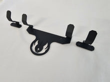 metal wallmount lightsaber bracket with jedi or sith logo