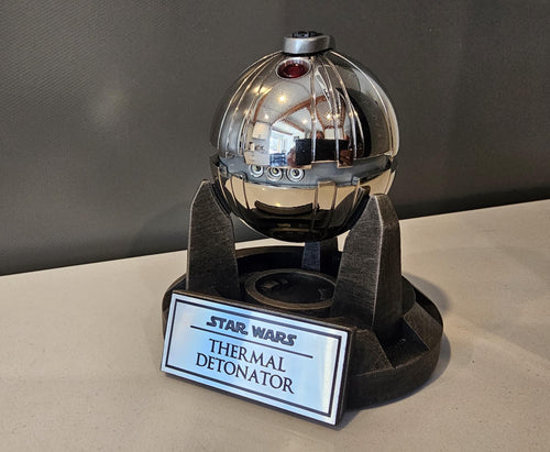 Thermal Detonator Display stand with data plate