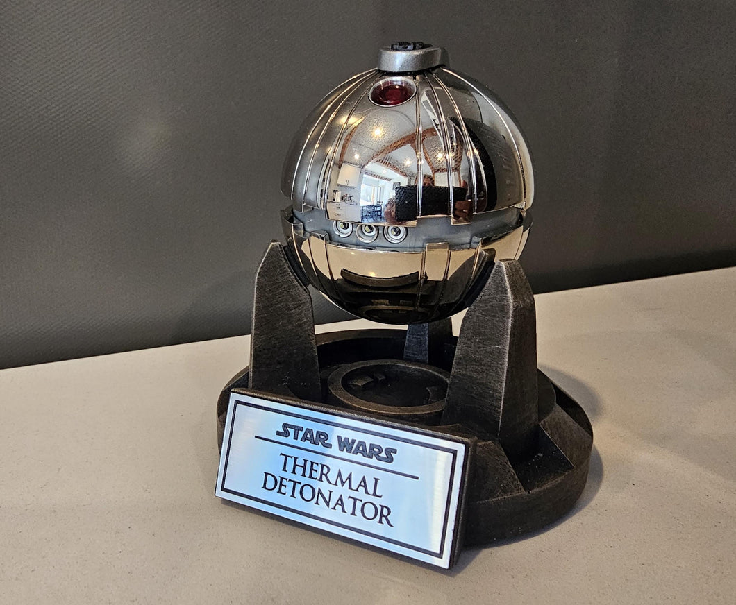 Thermal Detonator Display stand with data plate
