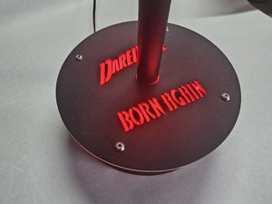 Daredevil helmet display stand black finish