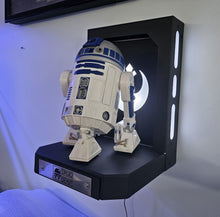 Collectible Display Stand with drawer Customizable background and identification plate