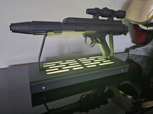 Rebel DH-17 Blaster Display stand with LED lights black finish