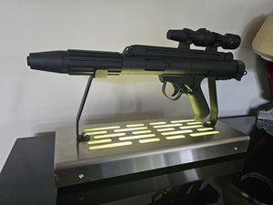 Rebel DH-17 Blaster Display stand with LED lights