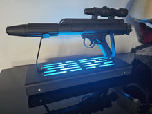 Rebel DH-17 Blaster Display stand with LED lights black finish