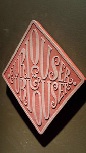 Alice in Wonderland themed wall plaque - curiouser and curiouser