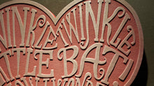 Alice in Wonderland themed wall plaque - twinkle twinkle