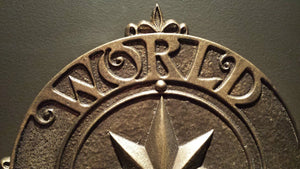 Disney world epcot world showcase trashcan Medallion prop
