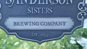 customizable Sanderson Sisters plaque hocus pocus brewing company bed and breakfast