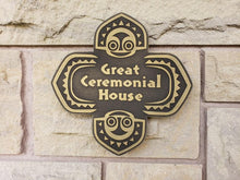 Disney polynesian resort Great Ceremonial House Tiki replica sign BRASS finish