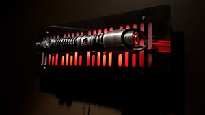 Star Wars Lightsaber wallmount Display stand with LED lights