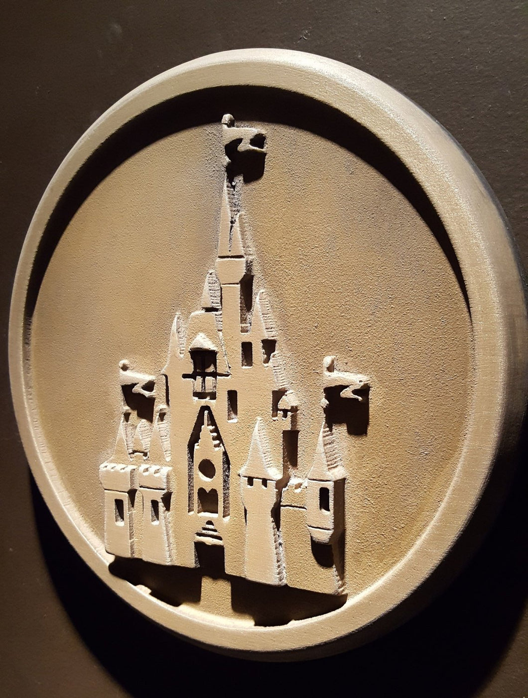 Disney World Magic Kingdom Gateway plaque replica unaged finish