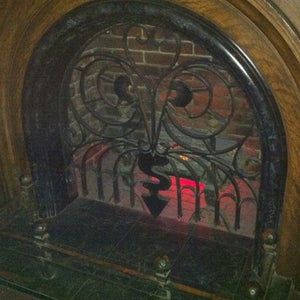 Disney haunted mansion fireplace grill disneyland