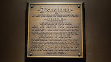 Disneyland welcome plaque replica new finish