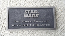 star wars the force awakens Rey's nn-14 Blaster name plate
