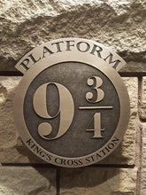 Harry Potter platform 9 3/4 king's cross station sign