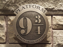 Harry Potter platform 9 3/4 king's cross station sign