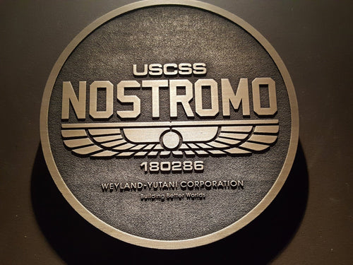 Nostromo Weyland-Yutani corporation Alien Logo plaque