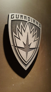 Marvels Guardians of the galaxy logo plaque