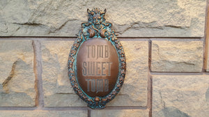Disney Prop Haunted Mansion Tomb Sweet Tomb Plaque