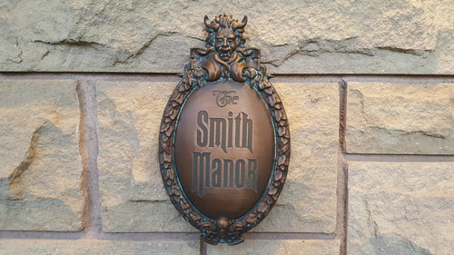 Customizeable Disney Prop Haunted Mansion Attraction Plaque
