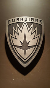 Marvels Guardians of the galaxy logo plaque