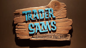 Trader Sams polynesian themed Tiki plaque