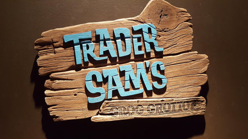 Trader Sams polynesian themed Tiki plaque