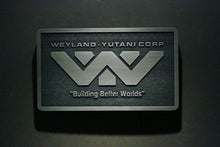Weyland Yutani Corporation Alien Logo plaque Nickel/silver finish