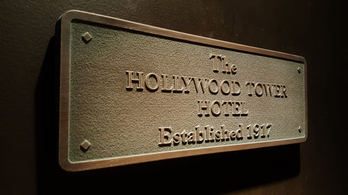 Disney World  HTH Hollywood Tower Hotel Tower Of Terror Plaque
