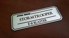 Stormtrooper E11 blaster data plate Version 2