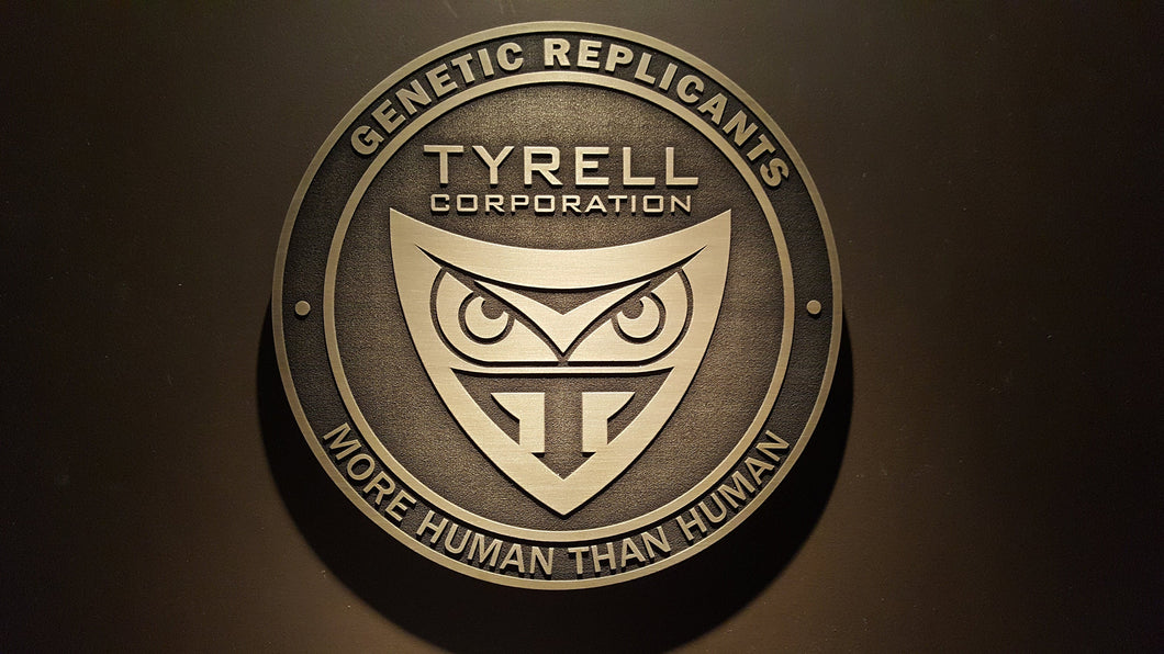 LARGE Blade Runner Tyrell Corporation Logo plaque