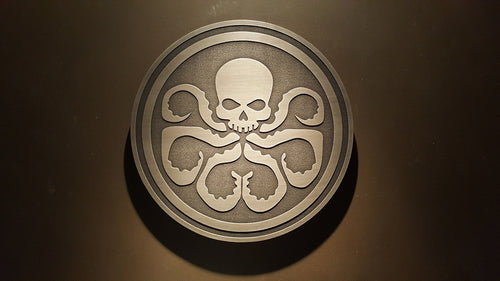 large version Marvels Agents of SHIELD comic inspired plaque HYDRA logo