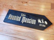 large Custom Directional sign with distance from your home to the haunted mansion