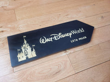 large Custom Directional sign with distance from your home to Disneyworld
