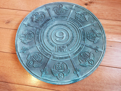 Disney Prop Haunted Mansion pet cemetery 9 lives plaque