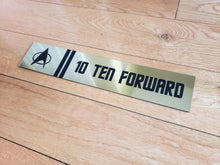 Star Trek USS enterprise 10 forward door label