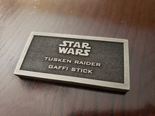star wars Tusken Raider Gaffi stick name plate placard
