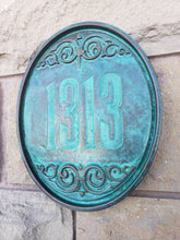 Personalized oval Haunted Mansion Themed address Plaque