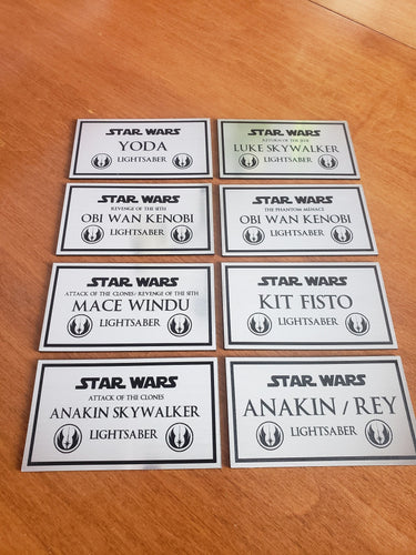 star wars lightsaber display data plate with symbols hero