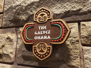 Personalized Polynesian Resort Inspired Replica plaque