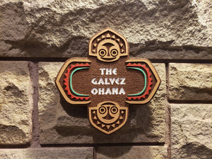 Personalized Polynesian Resort Inspired Replica plaque