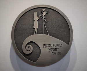 customizable Jack and sally plaque nightmare before christmas wedding